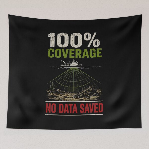 Item preview, 100% Coverage No Data Saved | Hydrographic Survey Humor designed and sold by FreePath-Move.