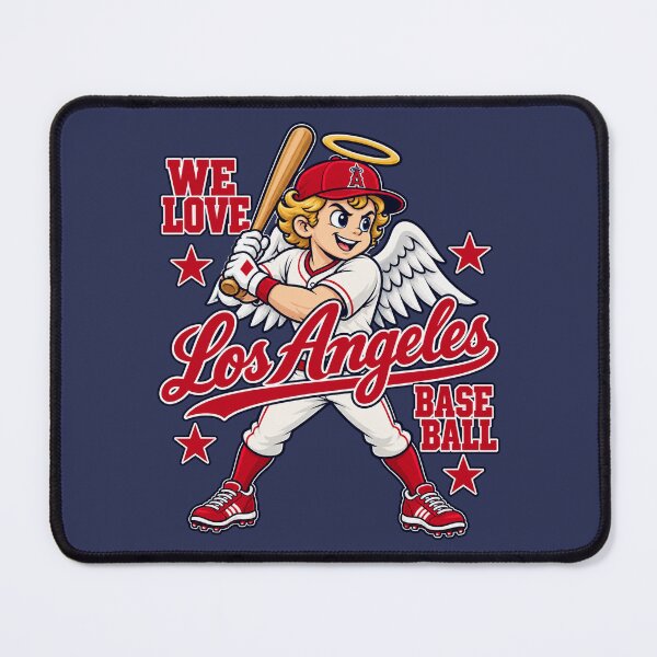 Item preview, We Love Los Angeles Baseball Angel designed and sold by GhostDawgs.