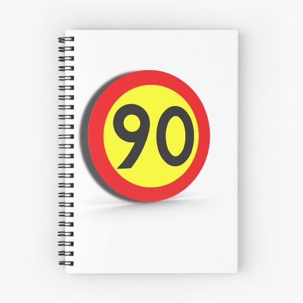 Item preview, Speed Limit 90 Road Sign Graphic Vector Illustration designed and sold by Creatby7030.