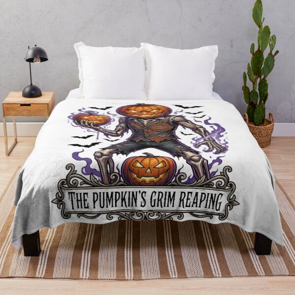 Item preview, The Pumpkin's Grim Reaping – Halloween Fantasy Art designed and sold by TUMBAJULCA.
