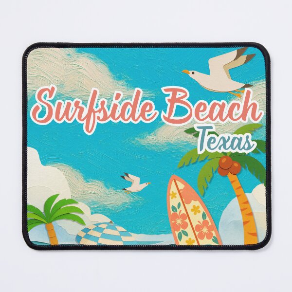 Item preview, Surfside Beach Texas Painted Paper Craft Beach Art Surf Design designed and sold by DonnaRaine.