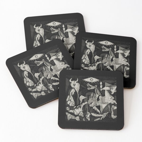 Item preview, Guernica Pablo Picasso Pixelart designed and sold by MrsHallatHome.