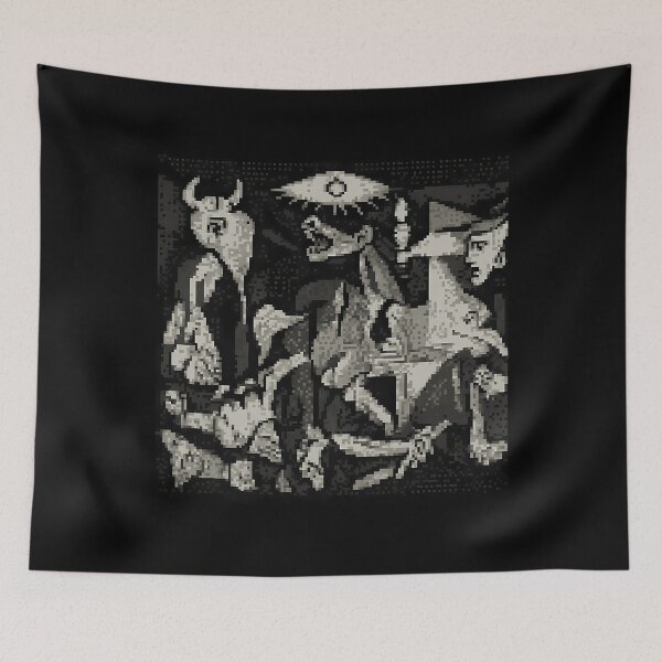Item preview, Guernica Pablo Picasso Pixelart designed and sold by MrsHallatHome.