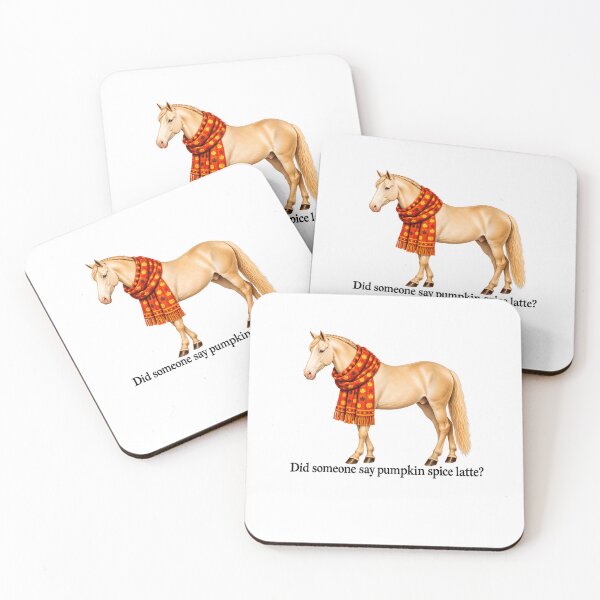 Item preview, Did Someone Say Pumpkin Spice Latte Horse designed and sold by LASTIQUE-dd.