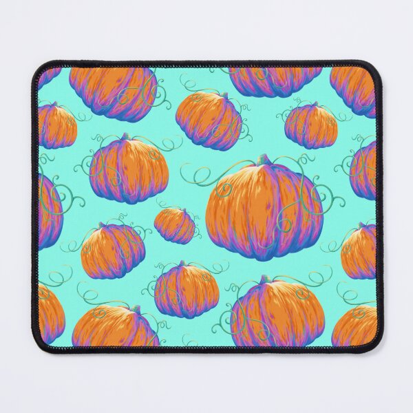 Item preview, Painted Pumpkin with Twisting Vines on a Seafoam Background Pattern designed and sold by ShayMaven.