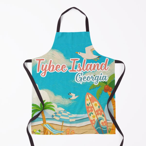 Item preview, Tybee Island Georgia Painted Paper Craft Beach Art Surf Design designed and sold by DonnaRaine.