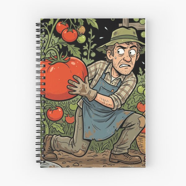 Item preview, Funny Giant Tomato Harvest Heist Gardener Comic Art designed and sold by mood-draftsman.
