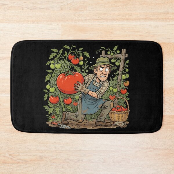 Item preview, Funny Giant Tomato Harvest Heist Gardener Comic Art designed and sold by mood-draftsman.