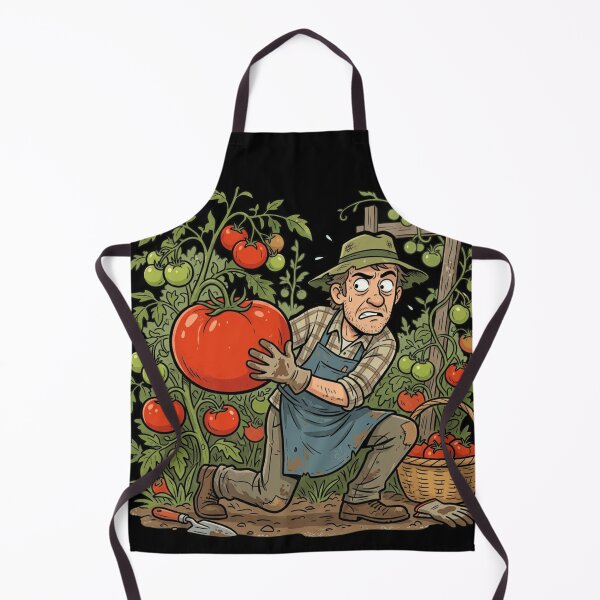 Item preview, Funny Giant Tomato Harvest Heist Gardener Comic Art designed and sold by mood-draftsman.