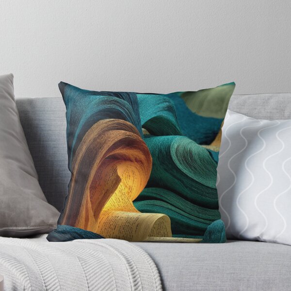 Item preview, Sculpted Book Pages Wavy Landscape With Glow designed and sold by Aliforall.