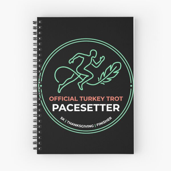 Item preview, Official Turkey Trot Pacesetter 5K Runner Finisher Thanksgiving Badge designed and sold by TeNovaStudio ⭐⭐⭐⭐⭐.