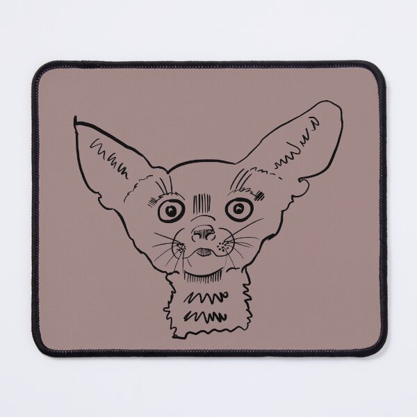 Item preview, Big-Eared Fennec Fox- Quirkly Line Art Portrait designed and sold by penelopejade.