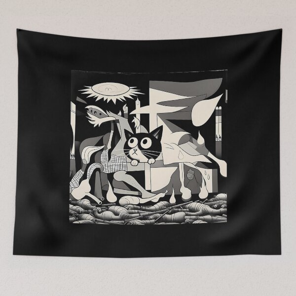 Item preview, Guernica Kitty designed and sold by MrsHallatHome.