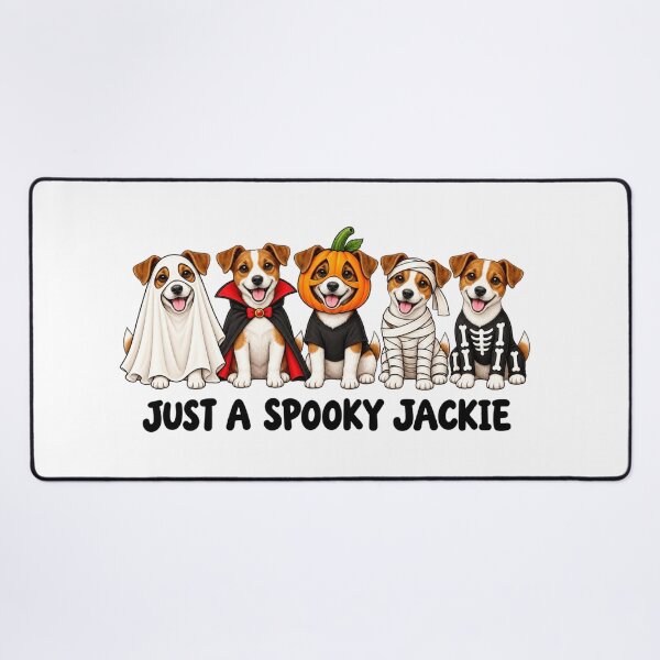 Item preview, Jack Russell Halloween Spooky Ghost Pumpkin Skeleton designed and sold by LASTIQUE-dd.