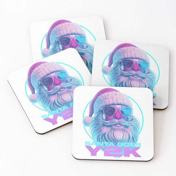 Item preview, Santa Goes Y2K: Vaporwave Neon Christmas Rave designed and sold by VibranPalette.