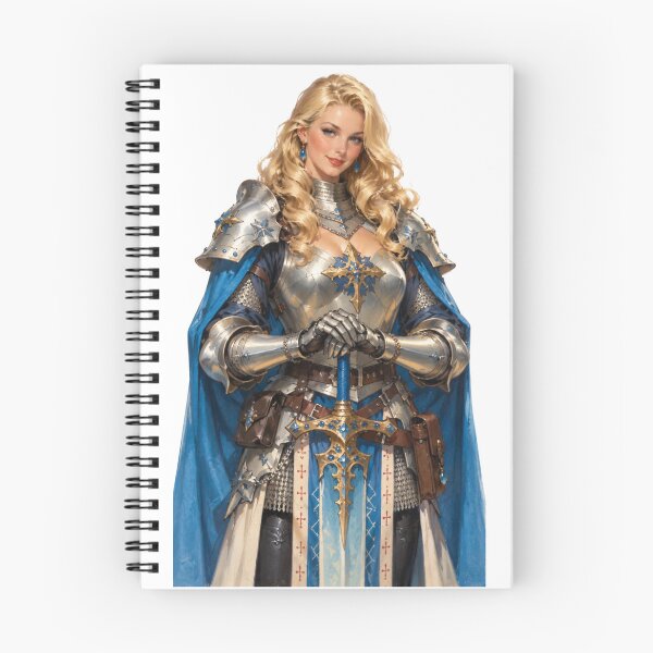 Item preview, Paladin Knight Maiden Vintage 1940s Retro Fantasy Pin Up Art  designed and sold by Cosplayvintage.