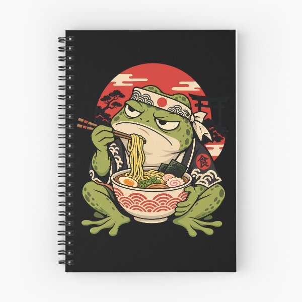 Item preview, Grumpy Frog Eating Ramen designed and sold by RICENO.