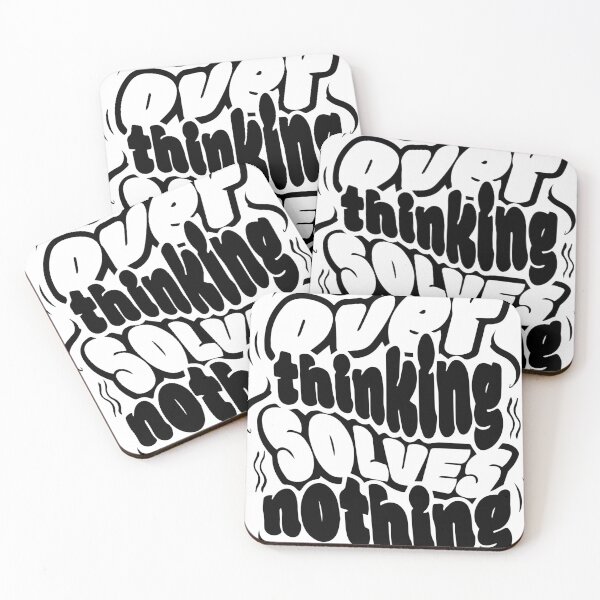 Item preview, over thinking solves nothing designed and sold by golden-shop0.