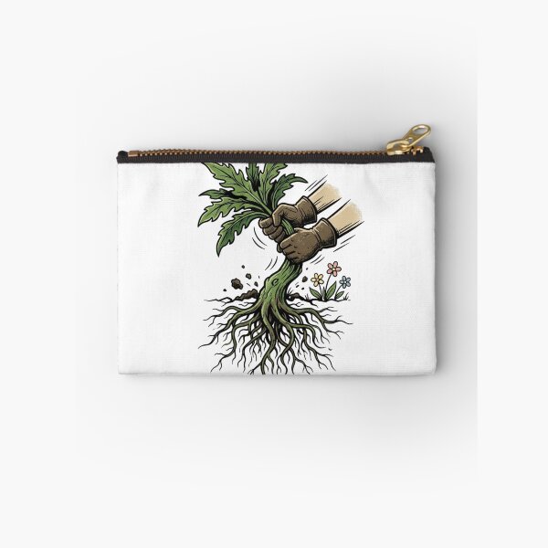 Item preview, Weed Pulling Dandelion Root Vintage Woodcut Gardener Art designed and sold by mood-draftsman.
