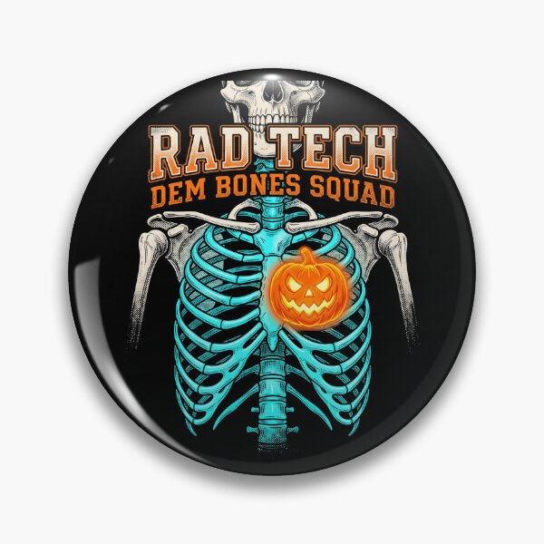 Item preview, Rad Tech Dem Bones Squad Skeleton Ribcage Pumpkin Halloween Healthcare designed and sold by TeNovaStudio.
