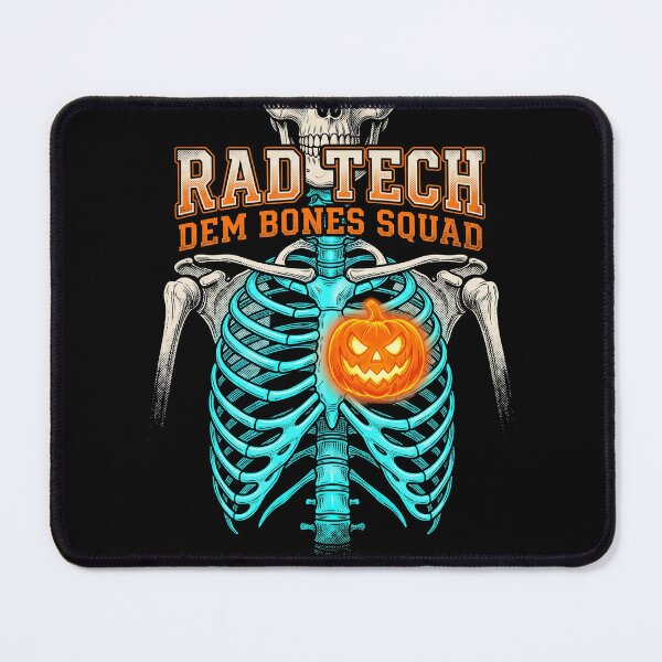 Item preview, Rad Tech Dem Bones Squad Skeleton Ribcage Pumpkin Halloween Healthcare designed and sold by TeNovaStudio.