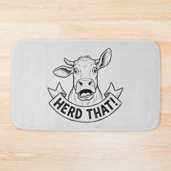 Item preview, Surprised Cow With Phrase - Herd That designed and sold by ThreadRiotTees.