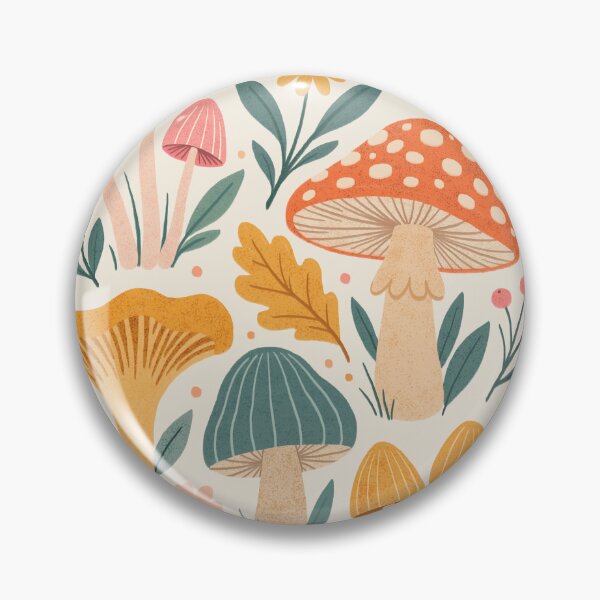 Item preview, Autumn Mushroom and Wildflowers designed and sold by OHBOY! Handmade.