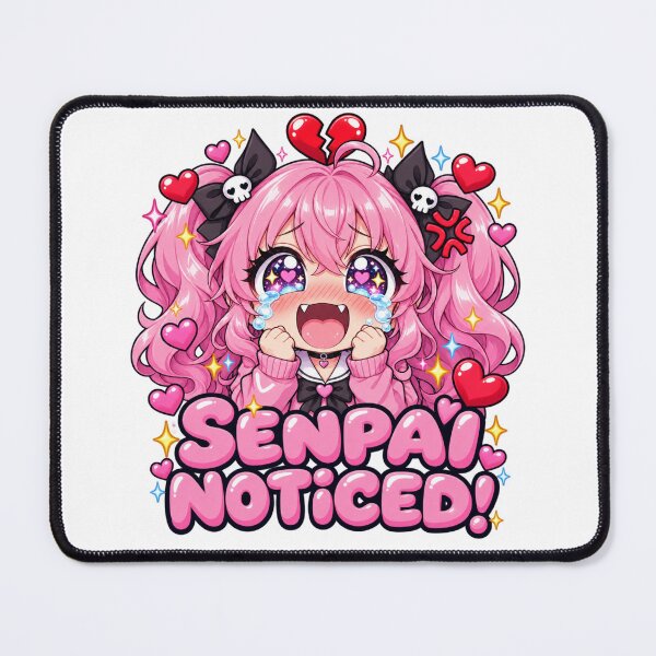 Item preview, Senpai Noticed Crying Chibi Anime Girl designed and sold by Dresut.