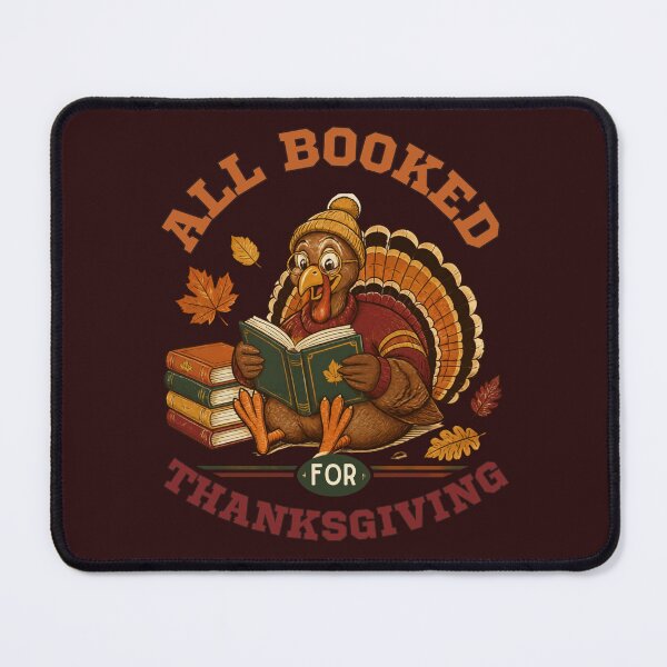 Item preview, All Booked for Thanksgiving Day Cute Turkey Reading Book Club Love Books Fall Bookish Vintage Varsity designed and sold by Forevermore.