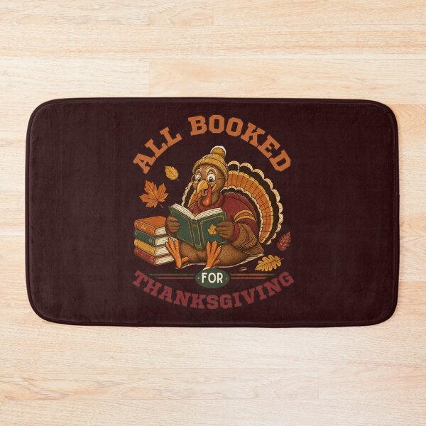 Item preview, All Booked for Thanksgiving Day Cute Turkey Reading Book Club Love Books Fall Bookish Vintage Varsity designed and sold by Forevermore.