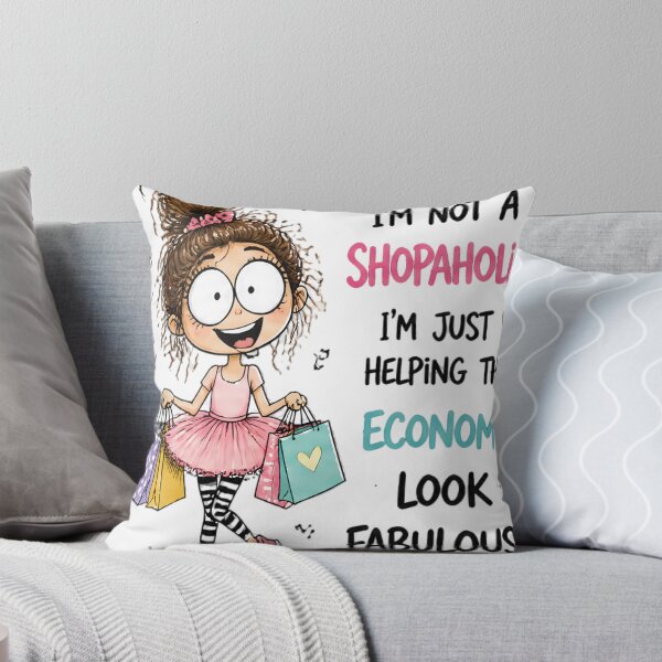 Item preview, I'm Not a Shopaholic – I'm Just Helping the Economy Look Fabulous! designed and sold by kitastylish.