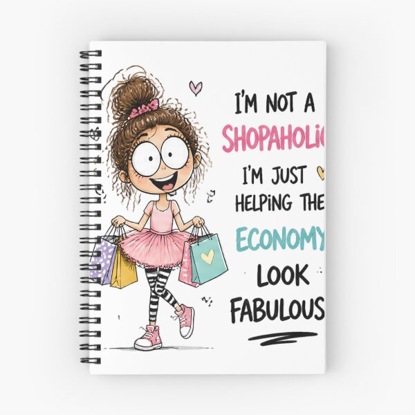Item preview, I'm Not a Shopaholic – I'm Just Helping the Economy Look Fabulous! designed and sold by kitastylish.