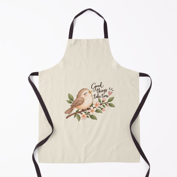 Item preview, Cute Bird Botanical Branch Sticker | Good Things Take Time | Cottagecore Nature designed and sold by StickyDelights.