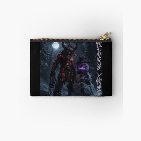 Item preview, Cyberpunk Krampus Evil Snowman Gothic Cybernetic Christmas Art designed and sold by LazyDayzCo.