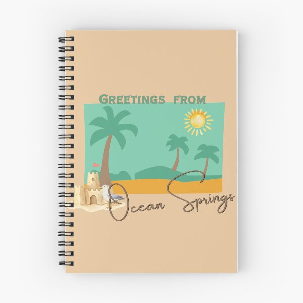 Item preview, Greetings From Ocean Springs Mississippi Retro Postcard Beach Art designed and sold by DonnaRaine.
