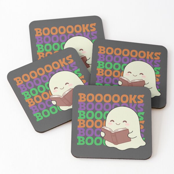 Item preview, Boooooks Kawaii Ghost | Cute Halloween Book Lover designed and sold by Hallowed Artistry.