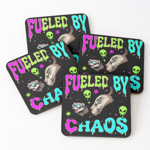 Item preview, Hyperactive Ferret Y2K Aesthetic Fueled By Chaos Funny Pet Energy designed and sold by WorldShop17.