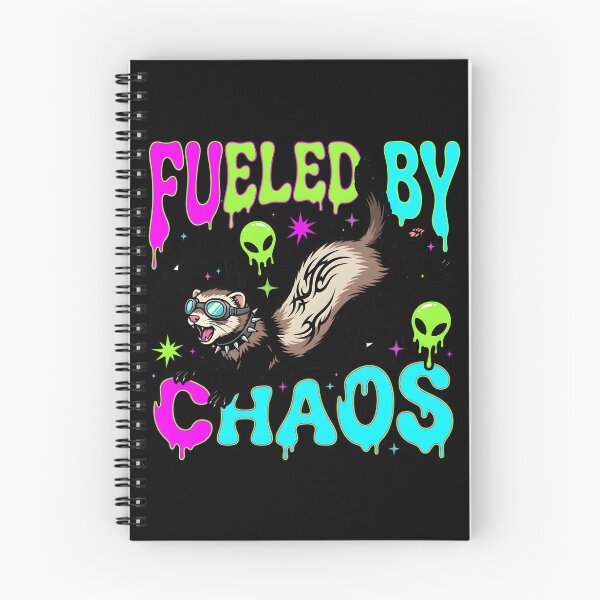 Item preview, Hyperactive Ferret Y2K Aesthetic Fueled By Chaos Funny Pet Energy designed and sold by WorldShop17.