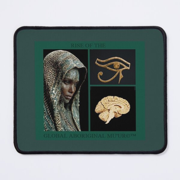 Item preview, Mu’ur (UM) Empire™ al-Benhadiel©™ design, Eye of the Limbic, green background designed and sold by HardyKnitDesign.