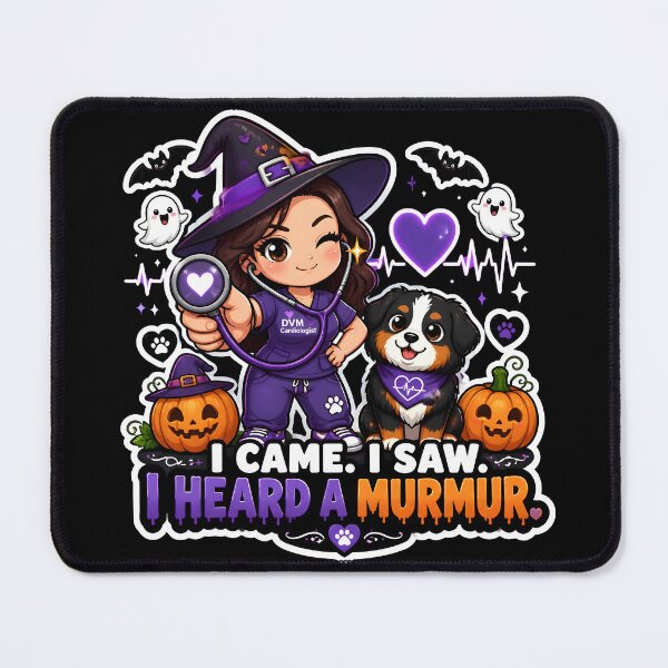 Item preview, I Came. I Saw. I Heard a Murmur — Veterinary Cardiology Halloween designed and sold by Bettybee00.