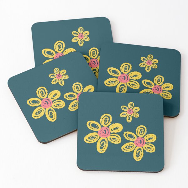Item preview,  Kindergarten Cute Art | Colorful Pink And Yellow Flowers designed and sold by LightPrints.