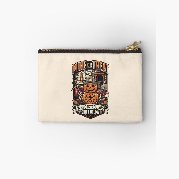 Item preview, Mine or treat - A spooktacular shift below - Halloween for miners designed and sold by ParadoxParadox.