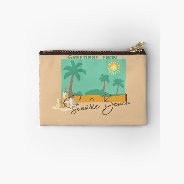 Item preview, Greetings From Seaside Beach Oregon Retro Postcard Beach Art designed and sold by DonnaRaine.