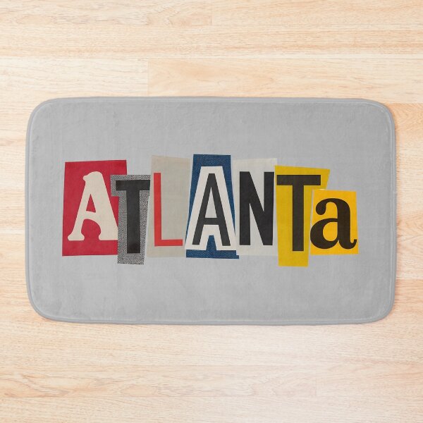 Item preview, Atlanta Cutout Ransom Typography designed and sold by ThreadRiotTees.