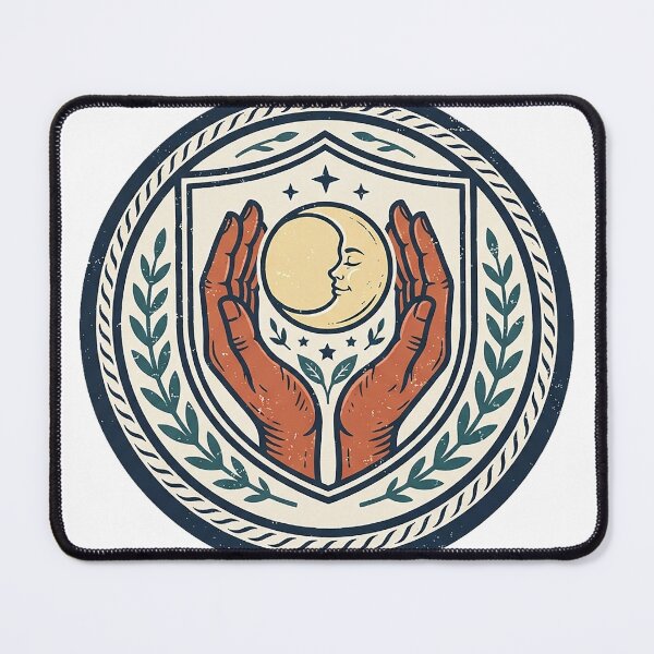 Item preview, Midwife Hands and Moon Crest designed and sold by eduardoroa22.