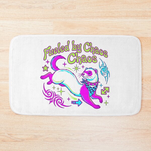 Item preview, Hyperactive Ferret Y2K Aesthetic Fueled By Chaos Funny Pet Energy designed and sold by WorldShop17.