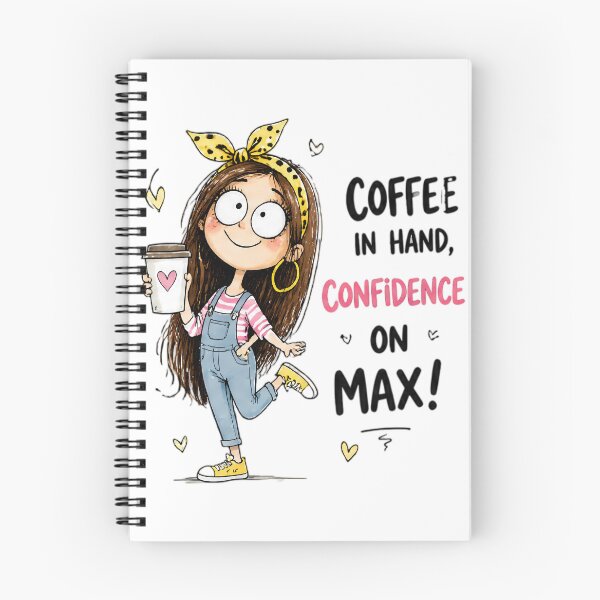 Item preview, Coffee in Hand, Confidence on Max! – Sassy Coffee Girl designed and sold by kitastylish.