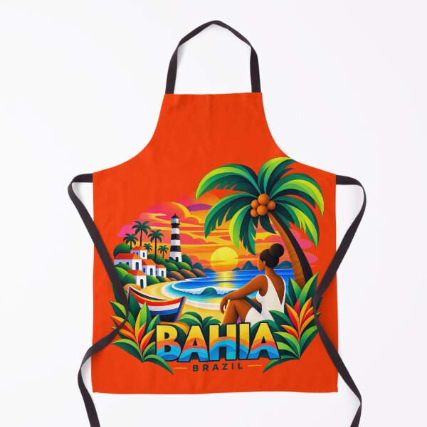 Item preview, Sunset at Itapuã Beach — Brazilian Modernist Art designed and sold by BrazilArtShop.