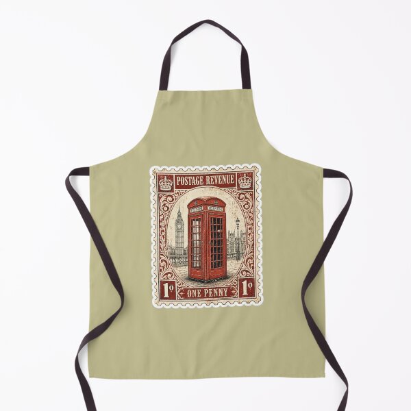 Item preview, Vintage London Telephone Booth Postage Stamp designed and sold by MargaretPolanco.
