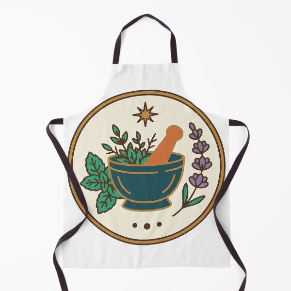 Item preview, Herbalist Leaf and Mortar Badge designed and sold by eduardoroa22.